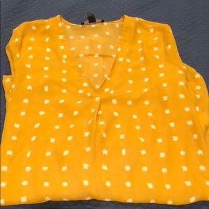 Long-sleeved Yellow Forever 21 Dress